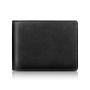 Hot sale Custom men's flip wallet rfid blocking custom logo men's bag leather flip wallet with gift box