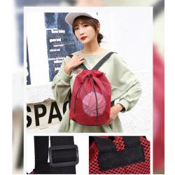 ZR792 Basketball Bag Strap Pocket Drawstring Nylon Training Backpack Waterproof Ball Bag Student Storage Backpack Outdoor Sport