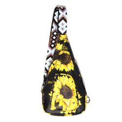2024 Custom Printed PU Leather Shoulder Chest Bag For Fashion Women Crossbody