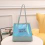 Hot Sale Fashion Hologram PVC Tote Bag Women Laser Handbag Holographic Iridescent Shopping Bag