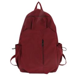 HR269 Trendy Fashion Unisex Couple Backpack Nylon New Outdoor One Shoulder Backpack Student Travel Leisure Simple Book Bag