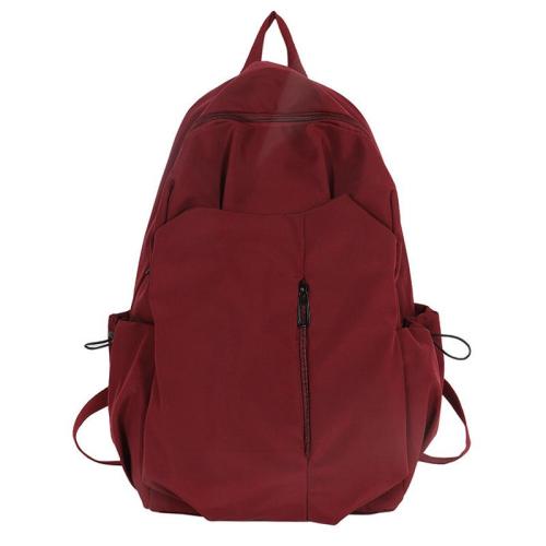 HR269 Trendy Fashion Unisex Couple Backpack Nylon New Outdoor One Shoulder Backpack Student Travel Leisure Simple Book Bag