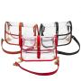 Transparent PVC Messenger Bag Custom Clear Women Bag Stadium Approved Transparent Women's Bag