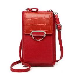 HR305 Vertical Women's Mobile Phone Storage Bag New Product One Shoulder Crossbody Bag PU Leather Multi Card Function Wallet