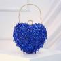 HR562 Women Heart Shaped Beauty Chain Beaded Dinner Bag Luxury Retro Sequin Clutch Bag Fashion Shiny Shoulder Crossbody Bag