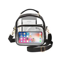 Stadium Approved Small Pvc TPU Clear Single Shoulder Bags Transparent Zipper Crossbody Chest Bag With Strap