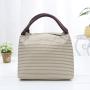 Factory Direct Supply Stripes Tote Lunch Bag Factory Wholesale Waterproof Tote Lunch Bag