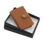 Leather Aluminum Metal Wallet Trifold Metal Wallet Leather Rfid Metal Pop Up Wallet