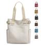 Hot New Products China Suppliers Leisure Canvas Tote Shoulder Bag Recycled Shopping Bag Portable Handbag With Zipper And Pockets