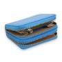 Cheap women purse casual business leather woman wallet handmade weave PU leather wallet
