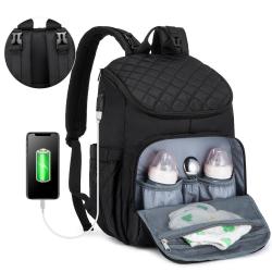 Multifunctional Outdoor Travel Portable with Changing Pad baby diaper bags with Stroller Straps Stylish mummy Backpacks with usb