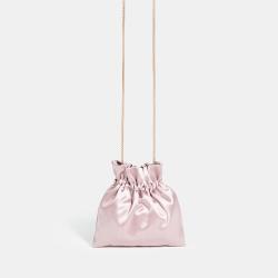 Custom Luxury Fashion Pink Wig Hair Packaging Bag Christmas Gift Jewelry Wedding Bags Satin Drawstring Bag