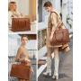 15.6 17 inch Large Laptop Tote Bag For Women Work Vintage Waterproof Leather Business Briefcase Office Computer Handbag Purse