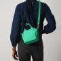 2022 New Casual Canvas Small Womens Handbags Knitted Bags Trendy Solid Color Green Portable Zipper Ladies Crossbody Bags