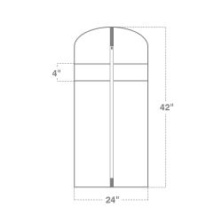 Gelory Custom Travel Lightweight Oxford Fabric Suit Bag Garment Bags for Storage Washable Suit Cover/Dresses/Suits/Coats