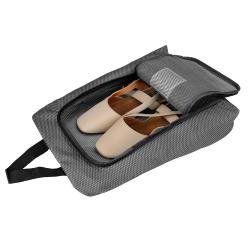 Gelory High Quality Mesh Portable Travel Shoe Bag Zip View Window Pouch Storage Waterproof Organizer Golf Bag
