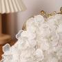 New flower bead embroidered ladies white embroidered pearl handbag banquet bridal wedding handbag evening bags