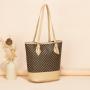 2024 New Printed Large Capacity Bucket Bag Portable Women's Fashionable Handbag with Single Strap Lady Style