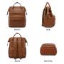 LOVEVOOK 2022 OEM ODM Soft PU Leather Travel Backpack Purse Custom Mens School bags 14 15.6 17 inch Large Laptop Backpacks Women