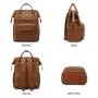 LOVEVOOK 2022 OEM ODM Soft PU Leather Travel Backpack Purse Custom Mens School bags 14 15.6 17 inch Large Laptop Backpacks Women