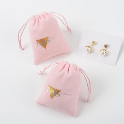 Custom Logo Recyclable Promotion Comb Bag Packaging Velvet Bags For Comb Luxury Gift Drawstring Bag Velvet Jewelry Pouch