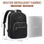 LOVEVOOK 15.6 17 18 in Waterproof Backpack Trendy Anti Theft School Bags For Men Usb College Laptop School Bags For Teenagers