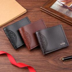 Men Horizontal Wallet Money Clip Card Holder Multifunctional Soft Leather Wallet Multi Card Position Large Capacity Men's Wallet