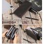 Large Capacity Long Wallet for Men Crazy Horse Leather RFID Blocking Wallet Zipper Around Card Holder