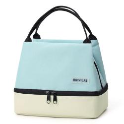 ZWY048 New Portable Handheld Double Layer Insulated Lunch Bag Work School Travel Oxford Handbag Outdoor waterproof storage bag