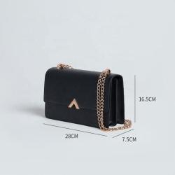 Wholesale Luxury Pu Leather Fashion Small Ladies Shoulder Bags Chain Bags Designer Custom Logo Women Messenger Crossbody Bags
