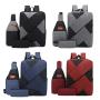 ZR594 Unisex Laptop Bags Wholesale Fashion Trendy USB Oxford Business 3 in 1 High Quality Custom College Schoolbag Backpack