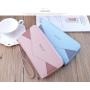 ZR809 Women's Wallet Long Handbag PU Double-layer Zipper Coins Wallet Purse Stylish Contrast Color Mobile Phone Bag Card Holder