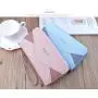 ZR809 Women's Wallet Long Handbag PU Double-layer Zipper Coins Wallet Purse Stylish Contrast Color Mobile Phone Bag Card Holder