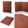 Custom size A4 A5 A6 PU Leather Menu Folder Guest Check Presenter For Hotel Bar Salon KTV Restaurant