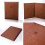 Custom size A4 A5 A6 PU Leather Menu Folder Guest Check Presenter For Hotel Bar Salon KTV Restaurant