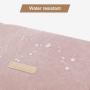 Pink Polyester Makeup Bag Wholesale Custom  Fashion Tropical OEM Fashionable Leaves Women Bulk Transparent Cosmetic Bag