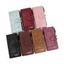 New Arrival Retro Zipper Pu Leather Long Wallet Multifunction Solid Color Coin Purse Magnetic Buckle Clutch For Women