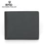 Popular Wholesale Classic Brown Genuine Leather Mans Wallets Microfiber Leather RFID Blocking Slim Minimalist Wallet for Men