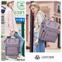LOVEVOOK 2024 designer custom logo girls backpack with USB port travel  school 15.6 in laptop bag womens work business backpacks