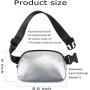 Gelory Fashionable Mini Belt Bag Travel Workout Running Hiking PU Leather Fanny Pack Chest Bag for Women