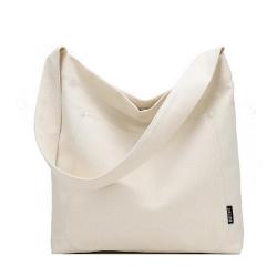 Gelory Japanese Large-Capacity Shopping Bag Eco-friendly Solid Color Custom Logo Single Shoulder Diagonal Canvas Bag Women