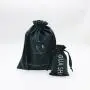 Flexography Customized Dark Green Velvet Drawstring Travel Shopping Handbag Small Medium Velvet Cosmetic Makeup Gift Bag
