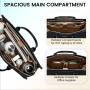 LOVEVOOK Laptop Bags for Women 15.6 inch Waterproof Quilted Work Tote Bag with Clutch Lightweight Computer Travel Shoulder Purse