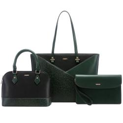 Lovevook Fashion luxury 3pcs ladies shoulder bags Waterproof PU tote bag wholesale trending women's handbags and purses
