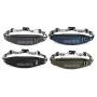HR049 Dumpling Shaped Running Waist Bag Elastic Woven Oxford Zipper Reflective Bag Outdoor Running Waterproof Phone Storage Bag