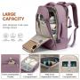 LOVEVOOK 17.3" Travel Backpack with packing cubes Personal Item Carryon camping hiking backpack bag for outdoor travel bag Women