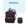 Wholesale LOVEVOOK quilted high capacity multi function baby diaper bag travel back pack fashion diaper portable nappy bags