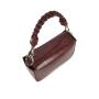 2021 designer crocodile pu bags ready inventory handbags Burgundy famous brands ladies bags with Woven braid handle