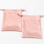 Recyclable Custom LogoSoft Silk Stain Fabric Drawstring Packaging Bag For Jewelry Satin Bundle Bags