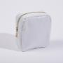 Keymay Low Moq Personalized Custom Bridesmaid Gift Embroidery Chenille Letter Travel Bag Makeup Organizer Cosmetic Nylon Pouch